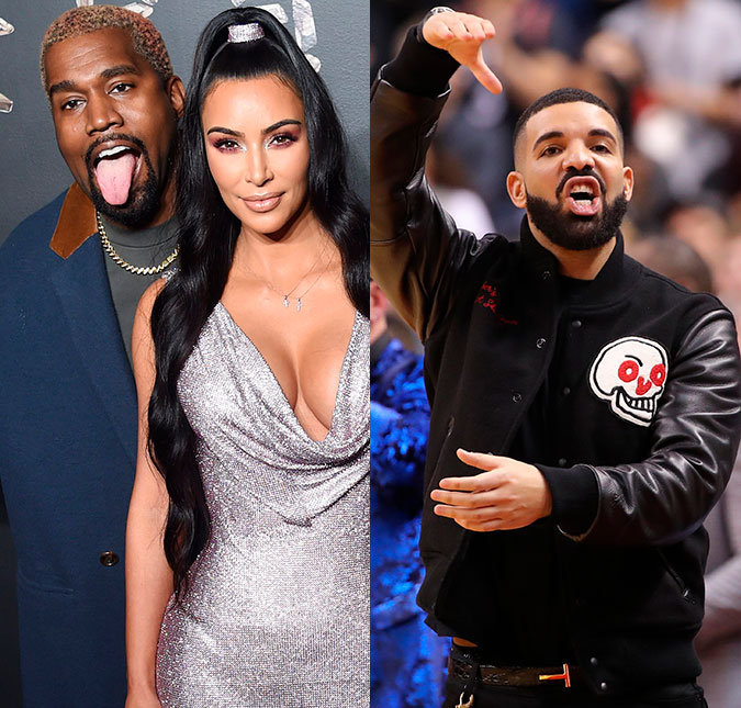 Em briga exposta nas redes sociais, Drake liga para Kanye West e o ameaça
