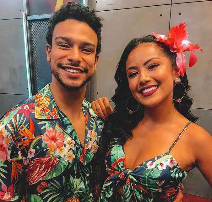 Sergio Malheiros manda indireta ao vivo para ex-parceira do <I>Dança dos Famosos</I>