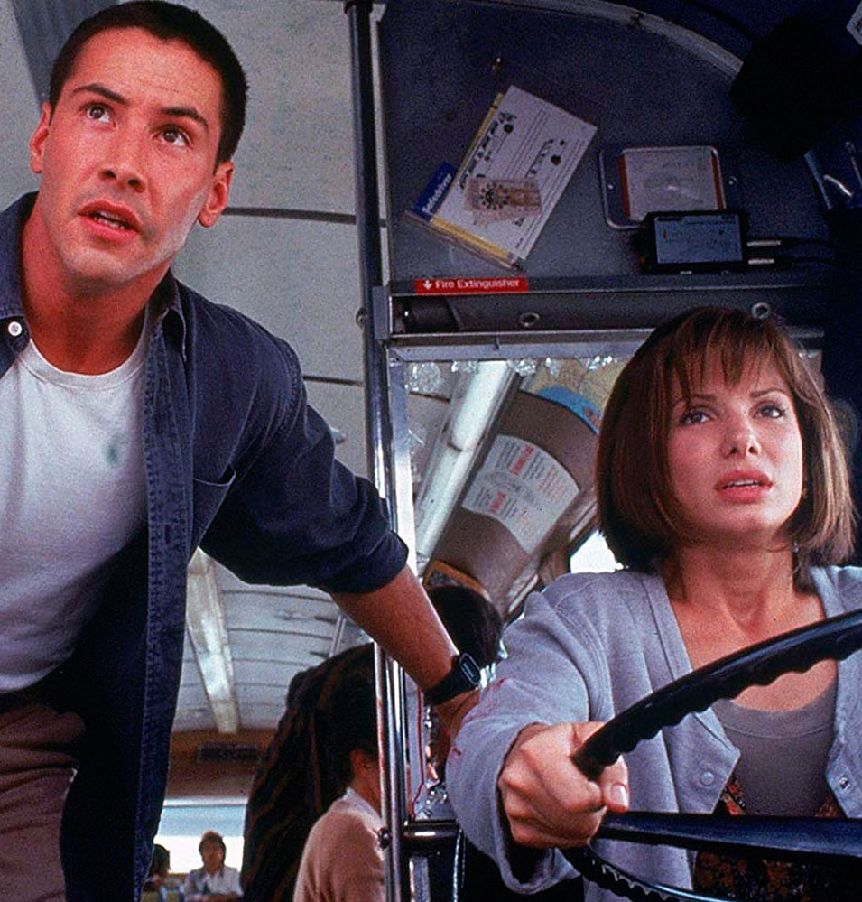 Sandra Bullock revela que teve uma queda por Keanu Reeves durante <I>Velocidade Máxima</I>