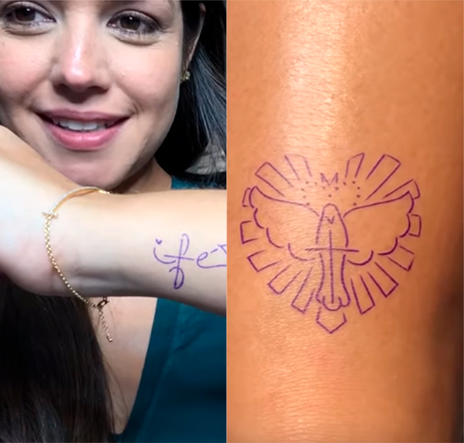 Thais Fersoza faz tatuagens em homenagem aos filhos, veja!