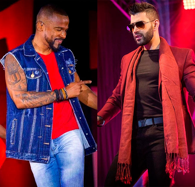 Após polêmicas com Alexandre Pires, Gusttavo Lima rebate novamente: <i>- Quem estava pagando o cachê dele era eu</i>
