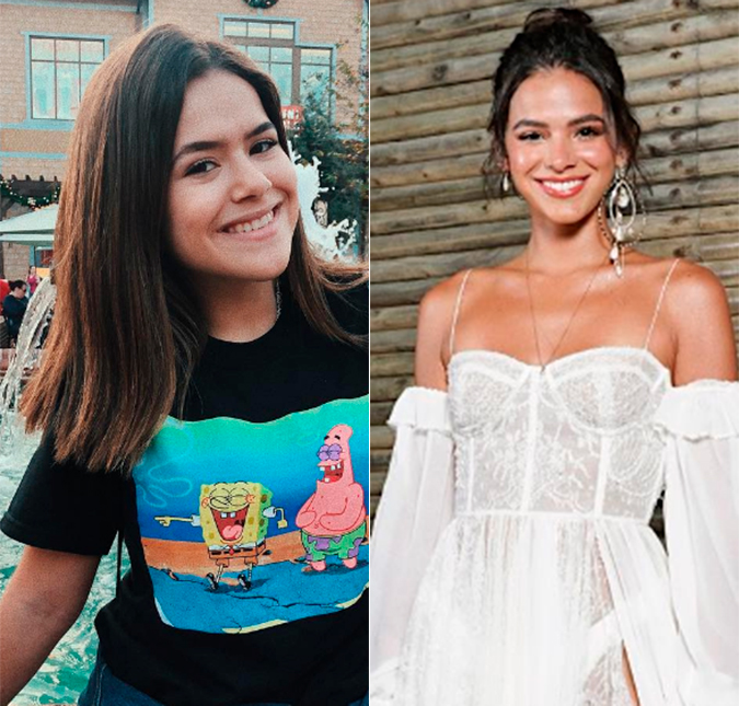 Maisa pede para Bruna Marquezine levá-la a Fernando de Noronha