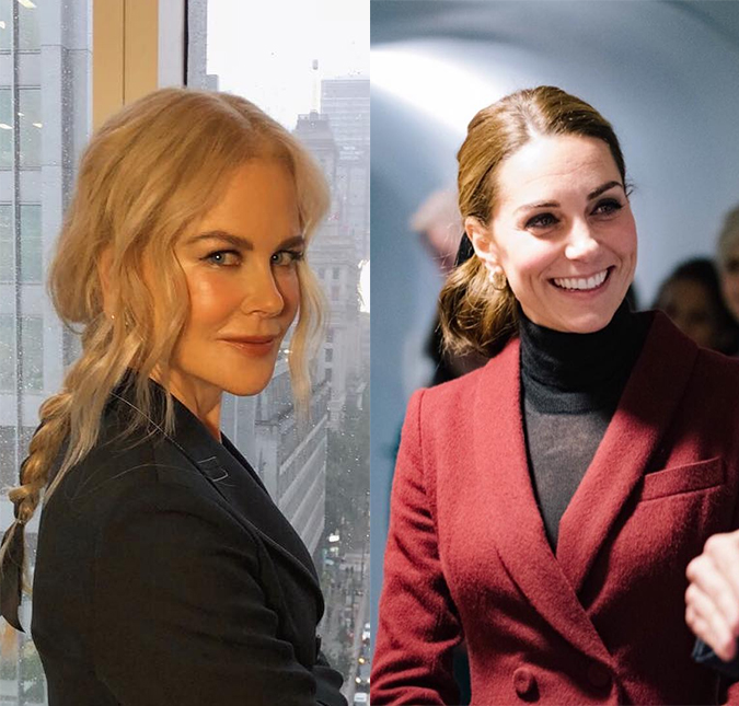 Nicole Kidman se inspira em detalhe de Kate Middleton para <i>look</i> do <i>Globo de Ouro</i>