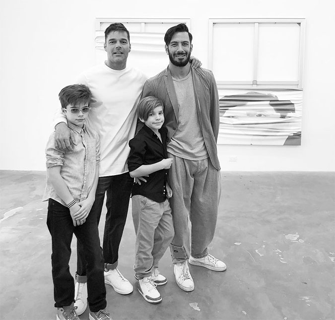 Com três filhos, Ricky Martin avisa: <I>- Só estamos começando</I>