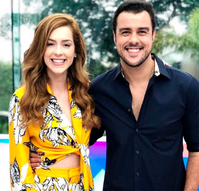 Chorando, Sophia Abrahão e Joaquim Lopes se despedem do <I>Vídeo Show</I>