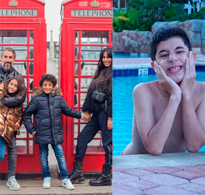 Marcos Mion viaja com a família e Suzana Gullo explica por que não levaram o filho mais velho