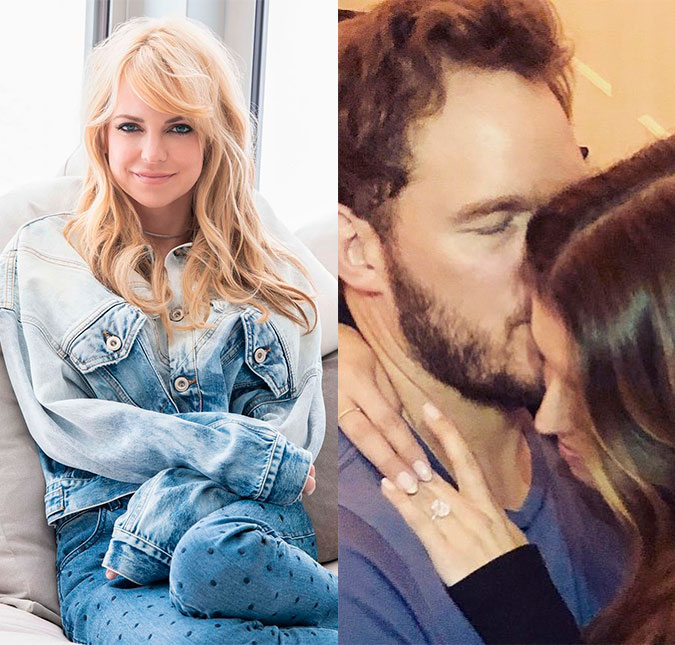 Anna Faris revela como o ex-marido, Chris Pratt, contou para ela que estava noivo