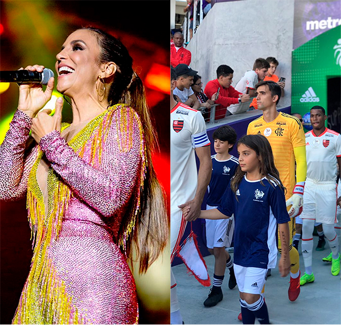 Filho da Ivete Sangalo homenageia <i>rapper</i> XXXTentation em jogo do Flamengo