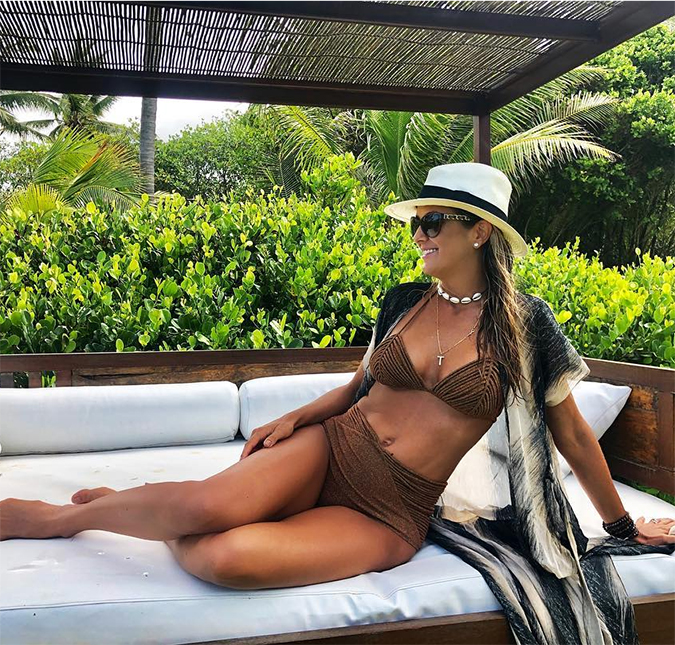Ticiane Pinheiro compara suas gestações com foto atual e de dez anos atrás