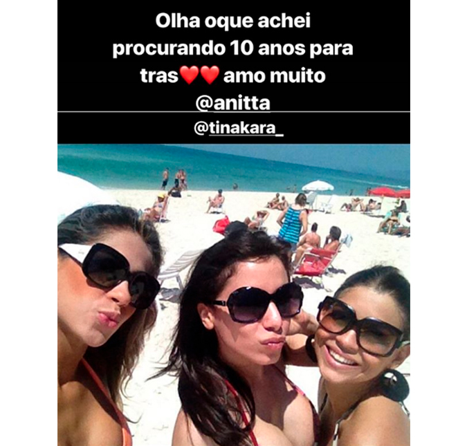 Anitta se recusa a fazer <i>Desafio dos 10 anos</i>, mas Mayra Cardi relembra foto com a cantora, veja