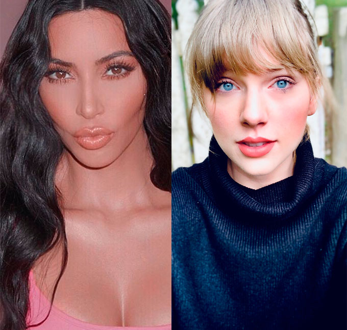 Kim Kardashian surpreende ao postar vídeo ouvindo Taylor Swift e <i>web</i> aponta fim de briga