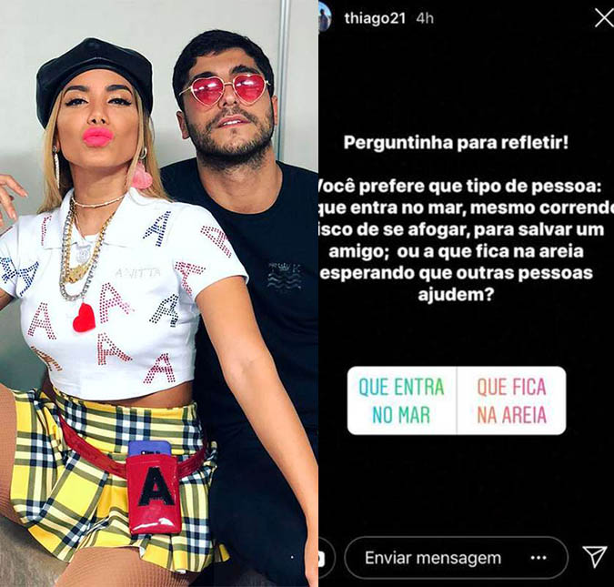 Após polêmica entre Nego do Borel e Anitta, Thiago Magalhães sai em defesa da cantora e ex-esposa
