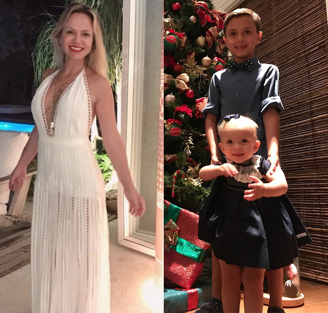 Que fofura! Eliana é gravada pelo filho enquanto curte dia na piscina, veja!