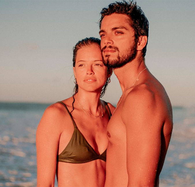 Rodrigo Simas fala de relacionamento com Agatha Moreira: -<i>O amor é sempre bem- vindo. Estamos muito felizes</i>