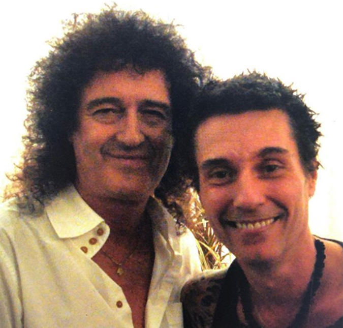 Dinho Ouro Preto conta situação cômica com Brian May, do Queen