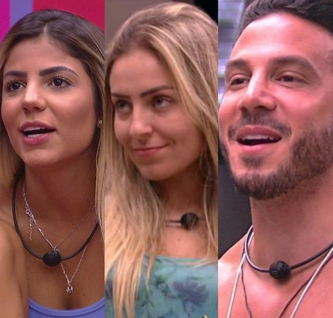 Gustavo, Paula e Hariany formam o paredão da semana