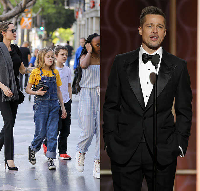 Brad Pitt está há dois anos e meio sem fazer uma aparição pública com os filhos, diz <i>site </i>