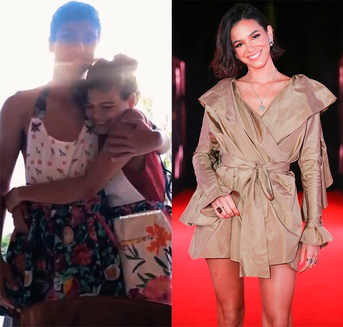Irmã de Bruna Marquezine assume namoro e atriz se derrete