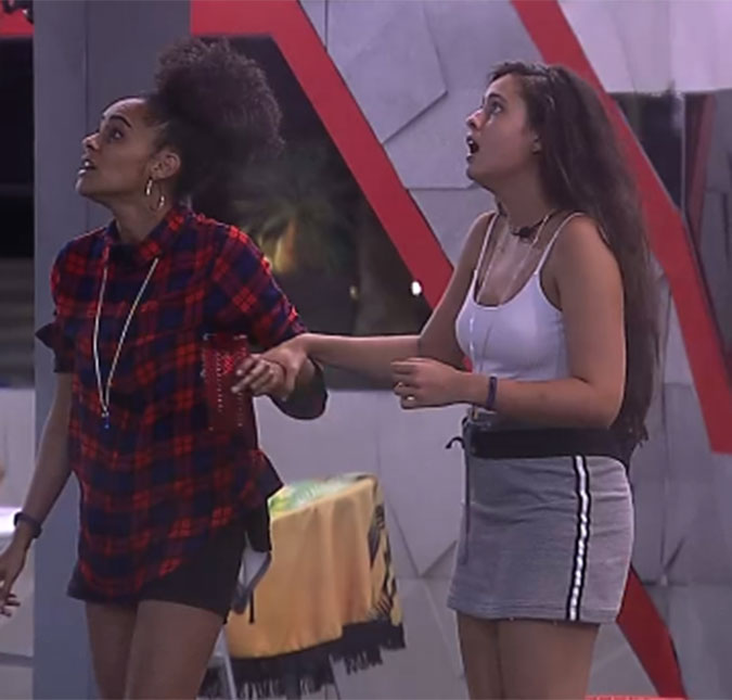 Participantes se assustam com suposto objeto no céu no <i>BBB 19: - Pode ser um OVNI!</i>