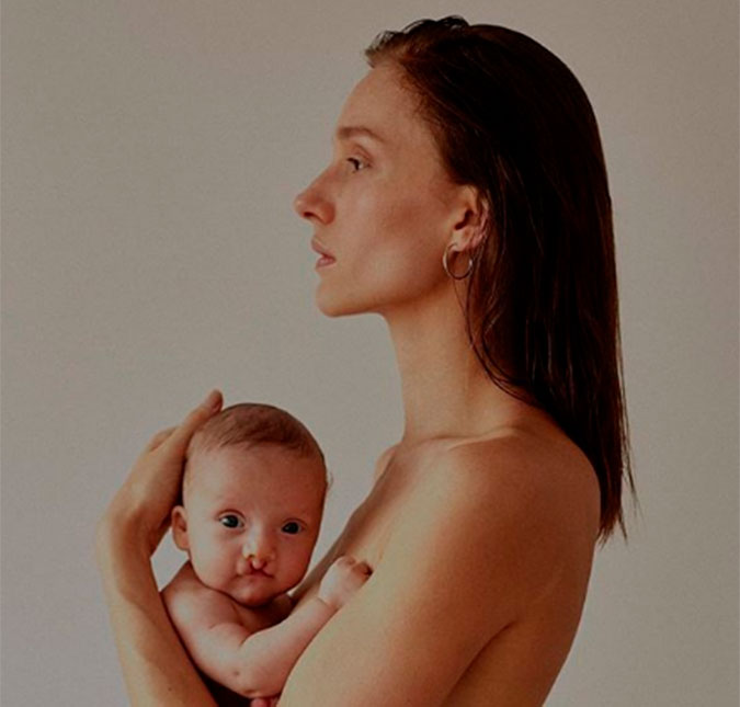 Irmã de Ana Hickmann posta primeira foto do filho e revela que bebê nasceu com lábio leporino