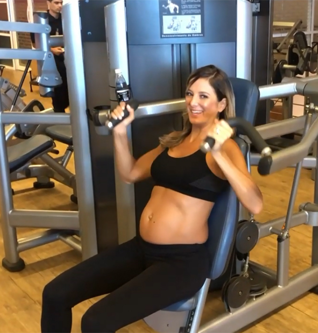 Ticiane Pinheiro mostra barriguinha de 16 semanas de gravidez e compartilha seu treino de grávida; assista!
