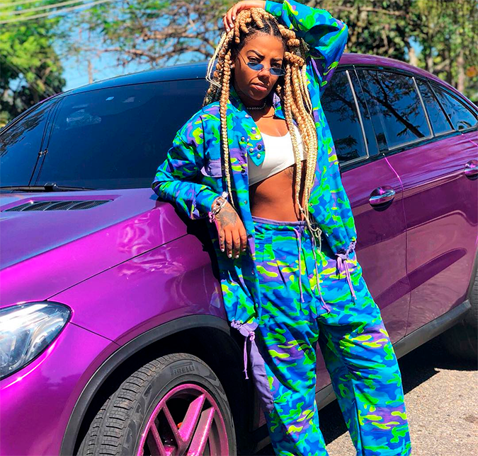 Ludmilla tem o carro apreendido por ser roxo, entenda!