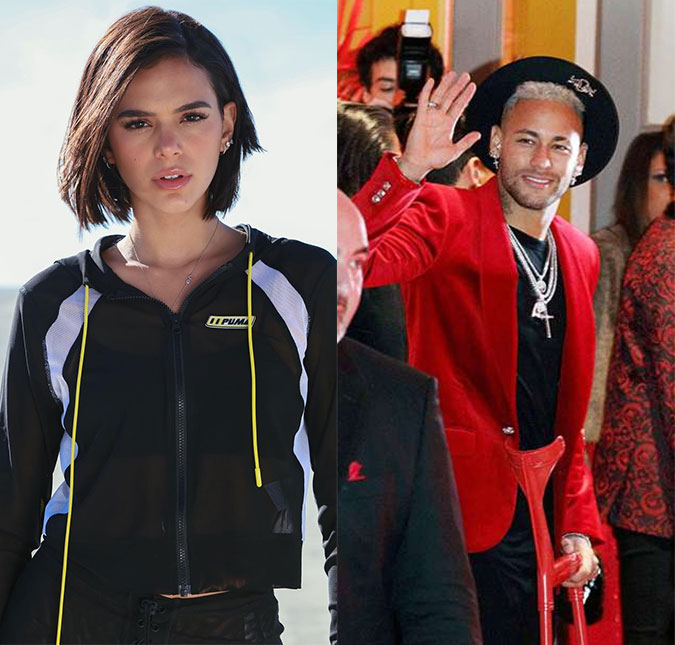 Foto: Um fã clube de Bruna Marquezine e Neymar postou uma foto com os  rostos dos artista e com a palabra 'Acabou', em cima da montagem. Bruna  Marquezine curtiu e os fãs