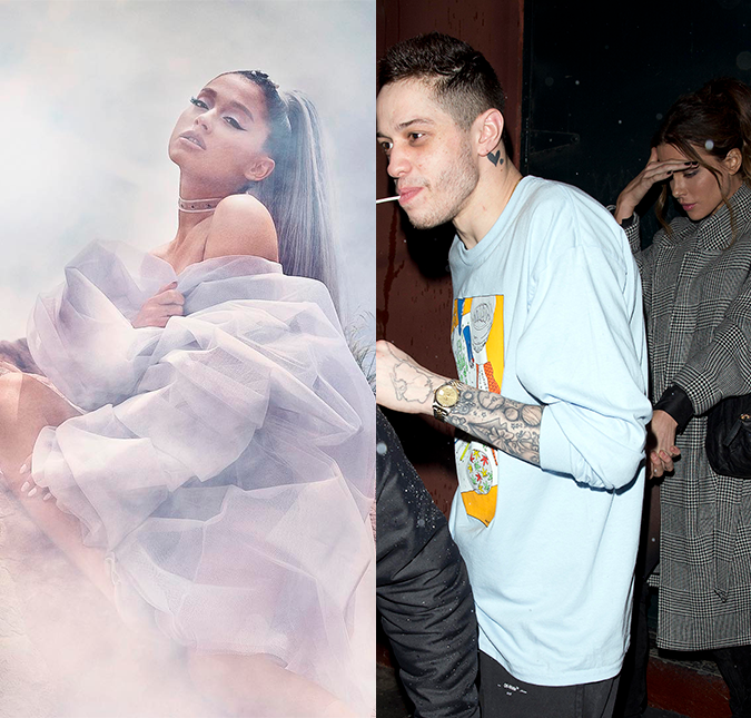 Em vídeo, Ariana Grande chama rumor de namoro de Pete Davidson com Kate Beckinsale de fofo. Assista!
