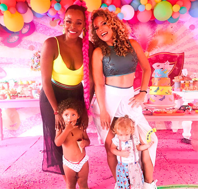 Roberta Rodrigues comemora aniversário da filha, Linda Flor, com bailinho de Carnaval
