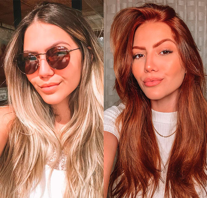 Sarah Poncio realiza antigo sonho e fica ruiva: <I>- Nunca me senti tão linda</I>