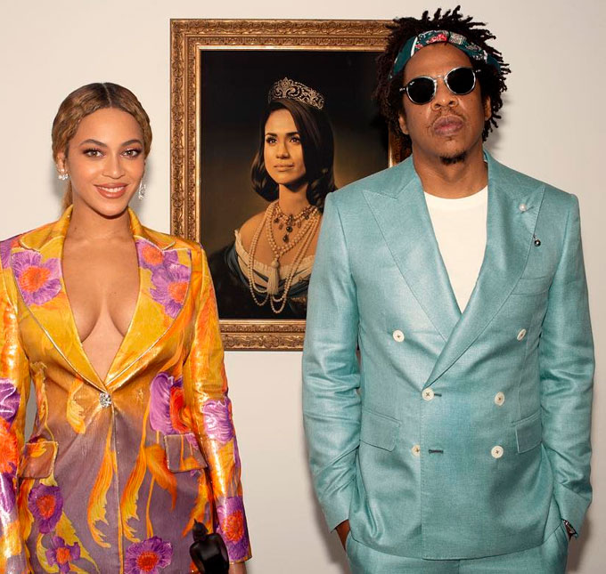 Beyoncé e Jay-Z homenageiam Meghan Markle após vencerem prêmio no <i>Brit Awards 2019</i>