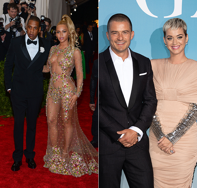 Katy Perry e Orlando Bloom são só amor em festa pós-<i>Oscar</i> organizada por Beyoncé e Jay-Z, saiba detalhes!