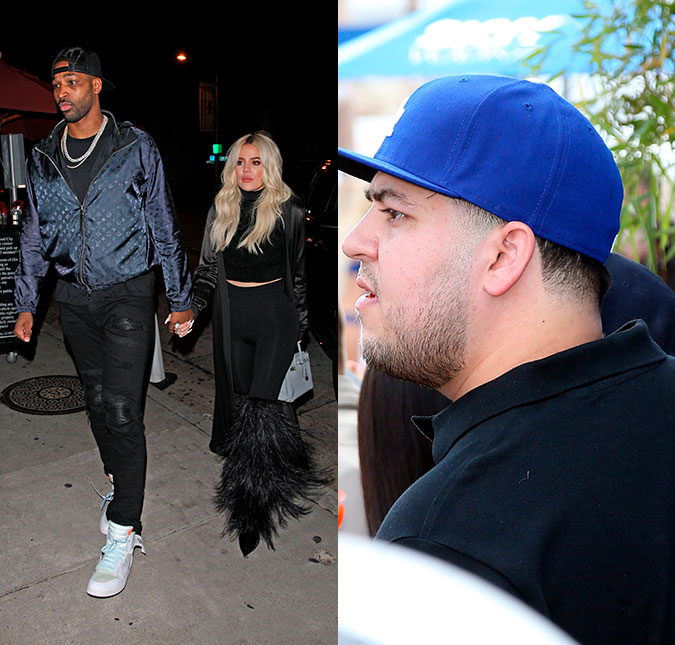 Rob Kardashian ameaça bater em Tristan Thompson após ele ter traído sua irmã, Khloé Kardashian