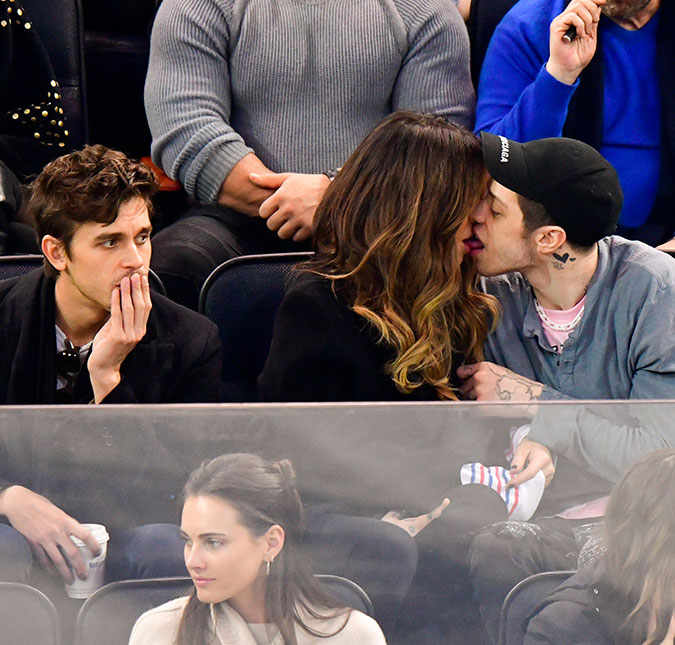 Foto de Pete Davidson e Kate Beckinsale rende <i>meme</i> que irrita a atriz e ela dá resposta atravessada