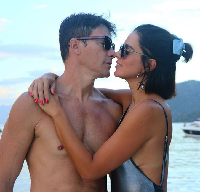 Rodrigo Faro posa com Vera Viel e brinca: <i>Não é a Bruna Marquezine</i>