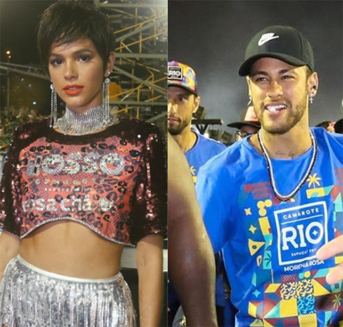 Foto mostra encontro de Bruna Marquezine e Neymar na Sapucaí, veja!