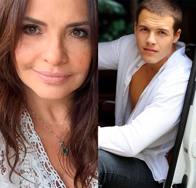 Luiza Tomé parabeniza o filho e deixa seguidoras apaixonadas