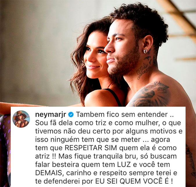 Neymar pede que respeitem Bruna Marquezine: <i>Sempre vou te defender</i>
