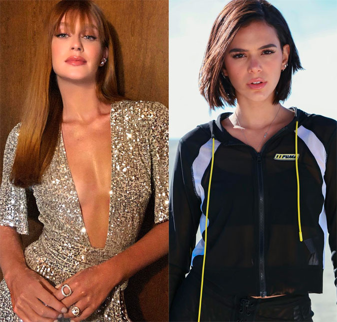 Marina Ruy Barbosa se pronuncia sobre rivalidade com Bruna Marquezine: <I>Chega</I>