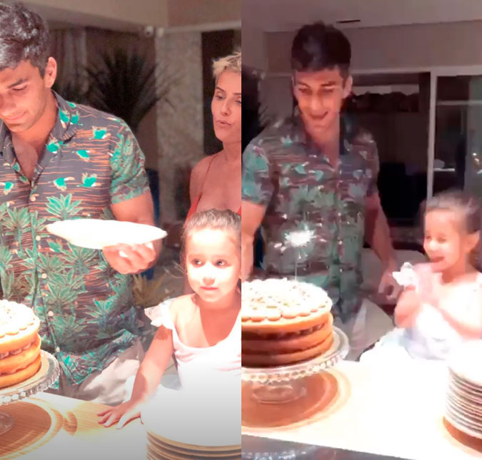 Deborah Secco volta de viagem e faz festa de aniversário surpresa para Hugo Moura, veja o vídeo!