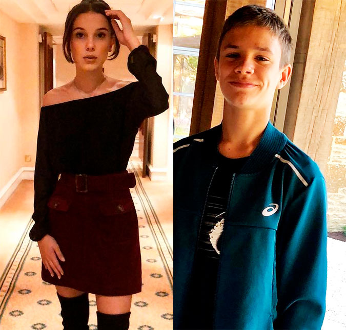 Millie Bobby Brown estaria namorando Romeo, filho de David e Victoria Beckham