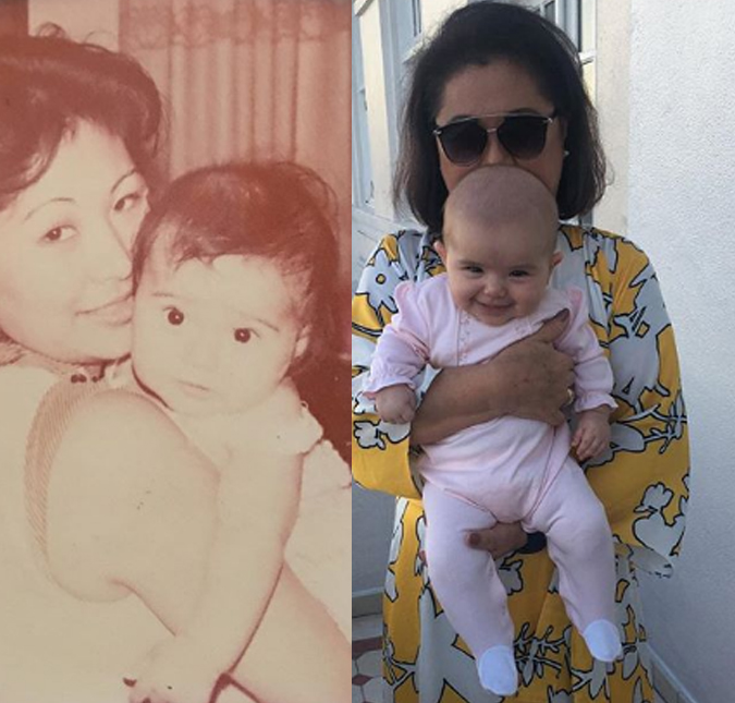 Kika Sato compartilha foto antiga com irmã de Sabrina Sato