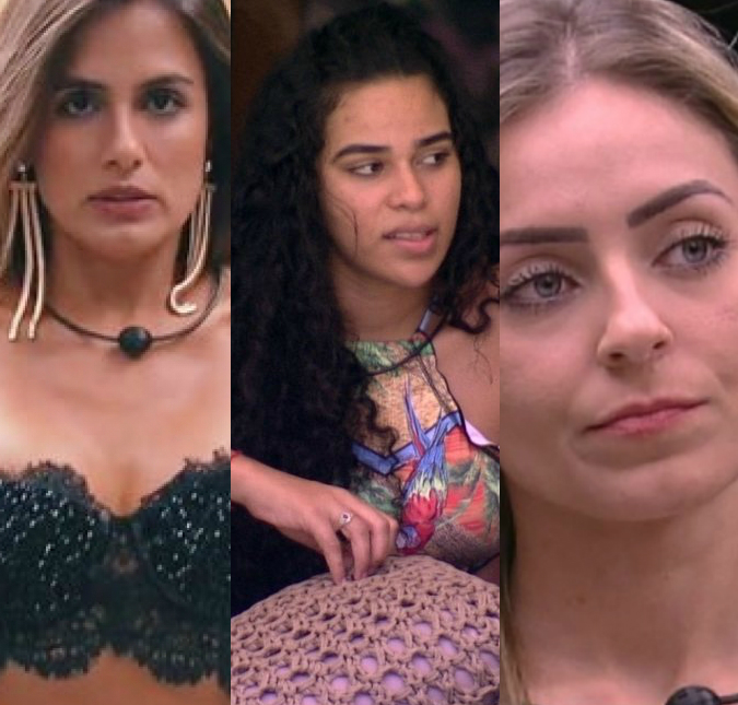Elana, Paula e Carol Peixinho estão no paredão desta semana no <i>BBB 19</i>