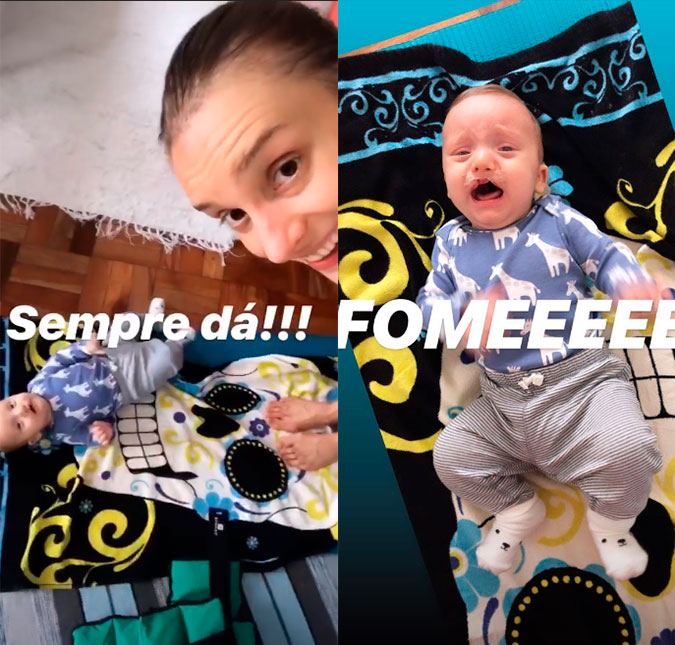 Isabel Hickmann fala sobre voltar à vida <i>fitness</i>: <i>-Se o neném acordar, deixa chorar um pouquinho</i>