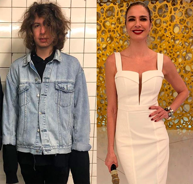Lucas Jagger usa jaqueta da mãe Luciana Gimenez e ela dá bronca: <I>É meu</I>