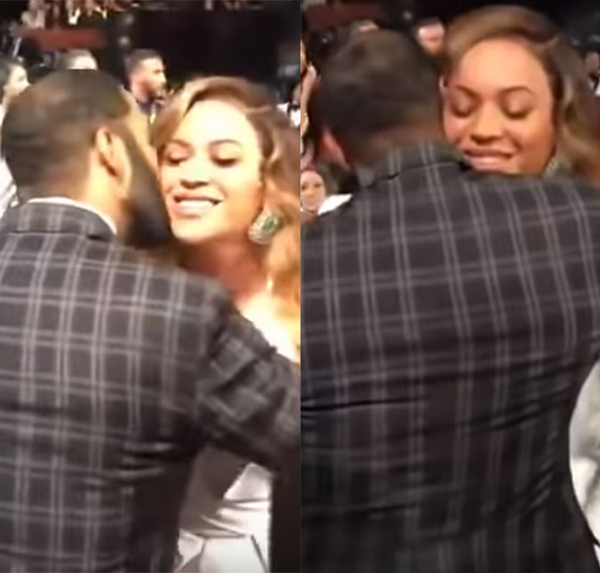 Ator dá dois beijos em Beyoncé e fãs apontam constrangimento da cantora, assista ao vídeo!