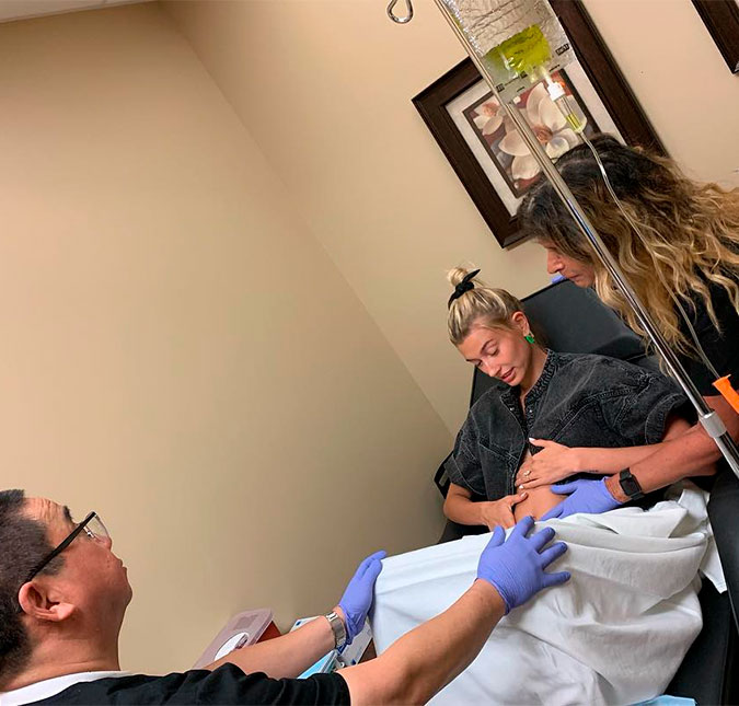 Primeiro de abril? Justin Bieber posta fotos de ultrassom e de Hailey Baldwin no hospital