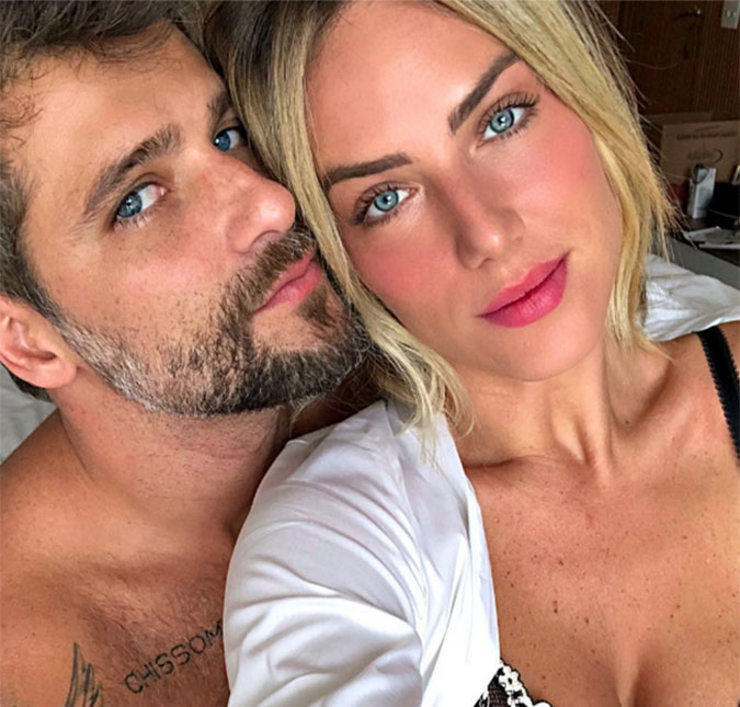 Bruno Gagliasso brinca com o sogro e leva bronca de Giovanna Ewbank: <i>Parou vocês dois!</i>