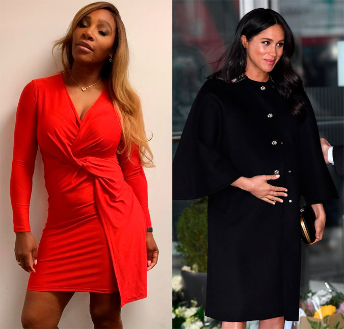 Serena Williams teria acidentalmente revelado sexo do bebê de Meghan Markle, descubra!