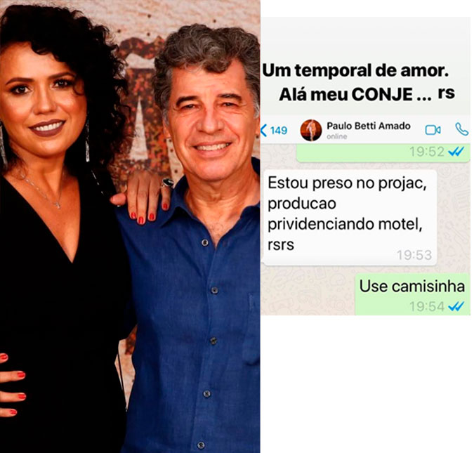 Dadá Coelho brinca ao saber que Paulo Betti, seu namorado, teve que dormir em um motel; entenda!